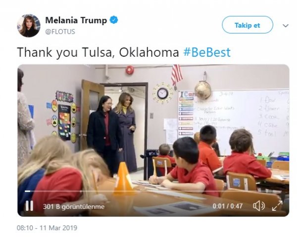 Melania Trump FETÖ okulunu övdü