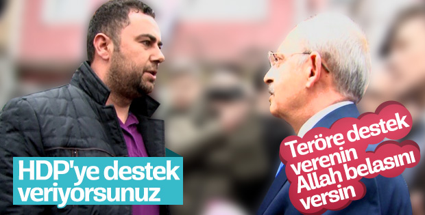 Vatandaştan Kılıçdaroğlu'na teröre destek suçlaması