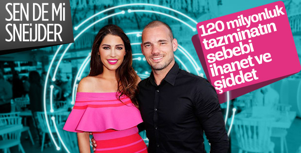 Sneijder, Yolanthe'ye şiddet uyguladı