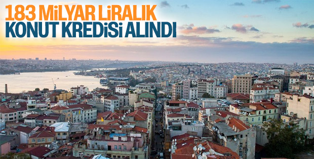 Konut için rekor kredi çekildi