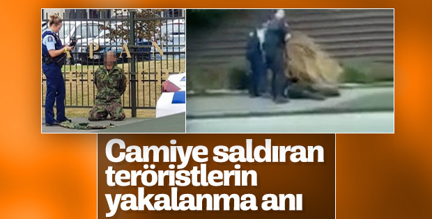 Yeni Zelanda polisi saldırganların yakalanma anını paylaştı