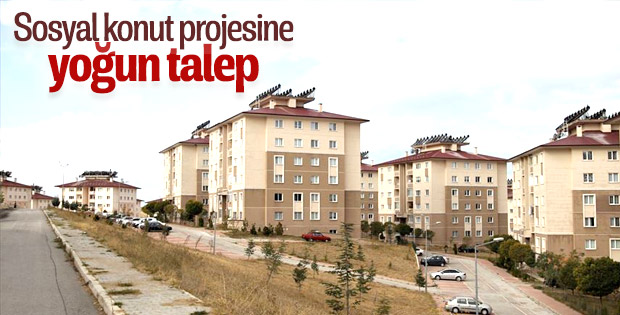 Sosyal konut projesine talep her geçen gün artıyor