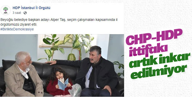 CHP'li Taş, HDP'lilerle bir araya geldi
