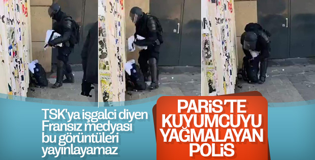 Fransa'da yağmalama olaylarına polisler de karıştı