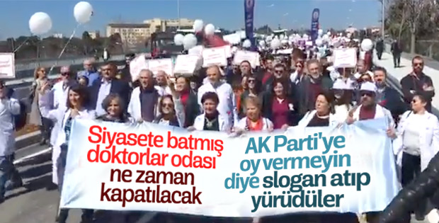 Türk Tabipleri Birliği seçim yürüyüşü yaptı