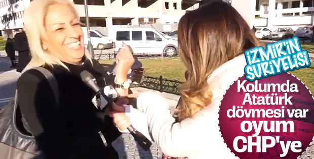İzmir'de CHP'ye oy verecek Suriyeli kadın