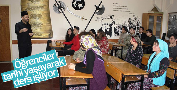Osmaniye'de öğrenciler tarihi yaşayarak öğreniyor