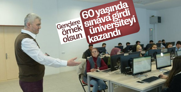 Sinop'ta 60 yaşındaki kadın üniversiteli oldu