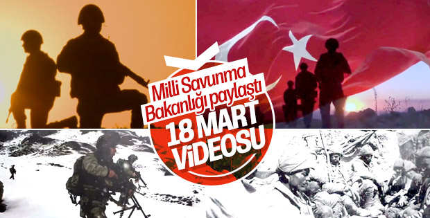 MSB'den tüyleri diken diken eden 18 Mart klibi