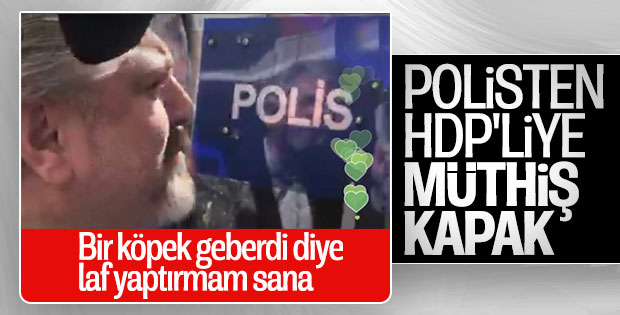 HDP'nin provokasyon girişimine polisten ders gibi yanıt