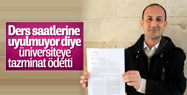 Üniversiteye dava açtı, tazminat kazandı