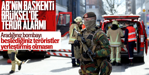 Brüksel'de bomba alarmı