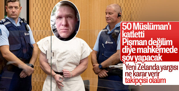 50 Müslüman'ın katili pişman değil