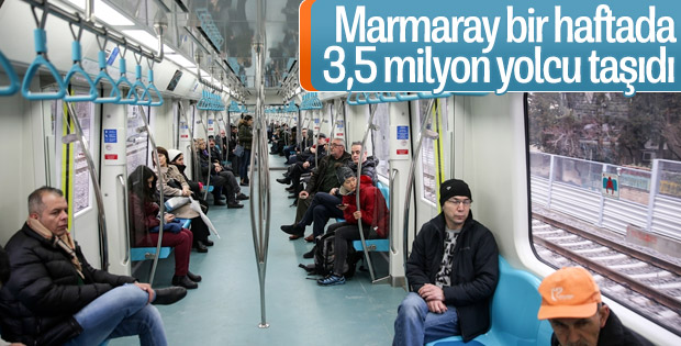 Gebze-Halkalı Banliyö Tren Hattı'nı rekor yolcu kullandı