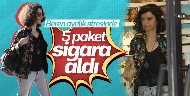 Beren Saat ellerini cebinden çıkardı