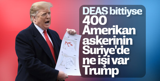 Trump: ABD askerleri Suriye'de kalacak