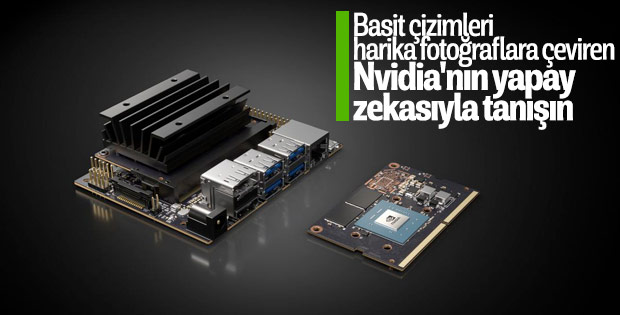 Nvidia'nın yapay zekâsı basit çizimleri manzaraya çeviriyor