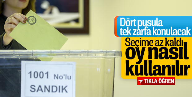 6 adımda oy kullanma rehberi