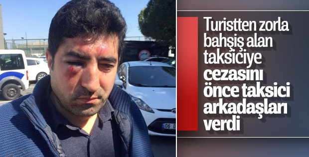 Senegalli yolcuya saldıran taksici gözaltına alındı