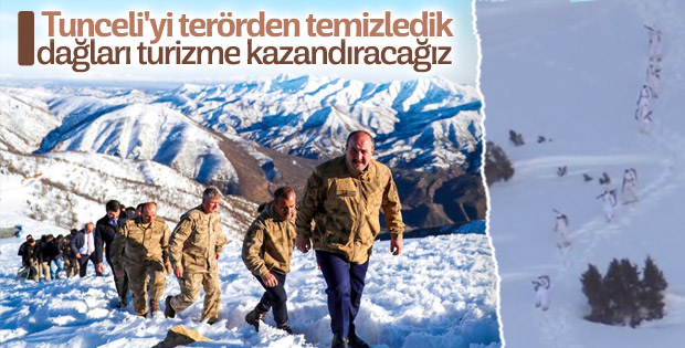 Bakan Varank, askerlere moral için Tunceli'deydi