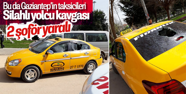 Taksicilerin yolcu kavgası: 2 yaralı