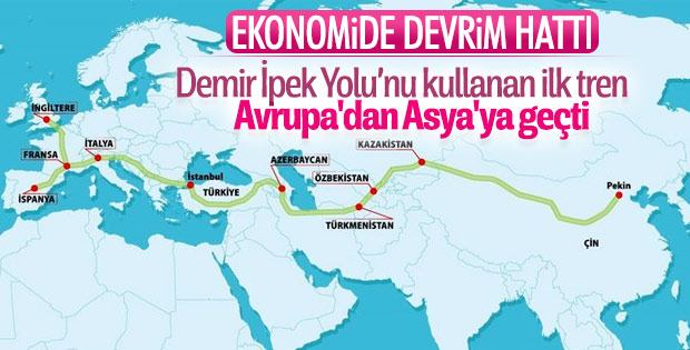 Marmaray'dan ilk uluslararası tren geçti
