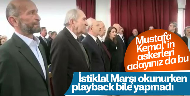 CHP'li Erdem Gül İstiklal Marşı'nı okumadı