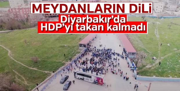 HDP'nin Diyarbakır mitingine katılım az oldu