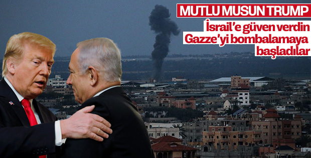 İsrail Gazze'yi bombalıyor
