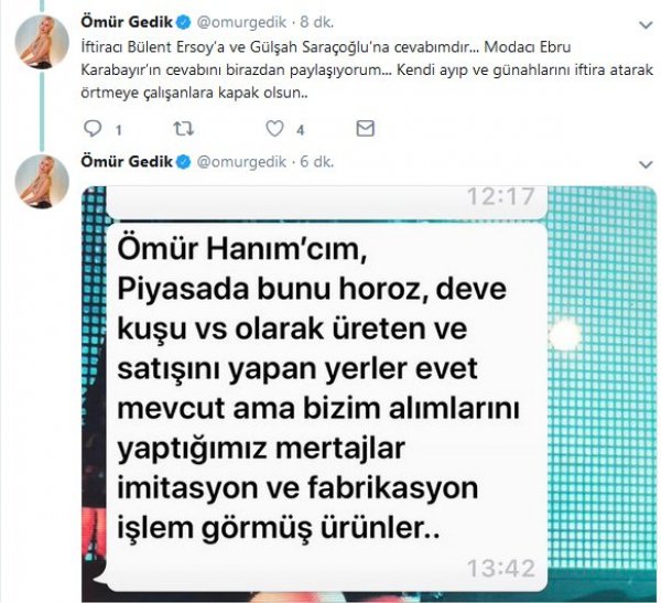 Bülent Ersoy, Ömür Gedik'i kaz tüyü giymekle suçladı