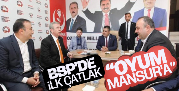 BBP'nin Gölbaşı adayından Mansur Yavaş'a destek