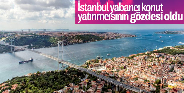 Yabancı yatırımcılar en çok İstanbul'dan konut aldı