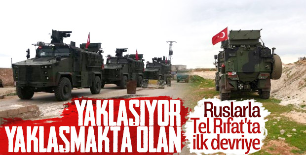TSK'dan Tel Rıfat'da devriye faaliyeti