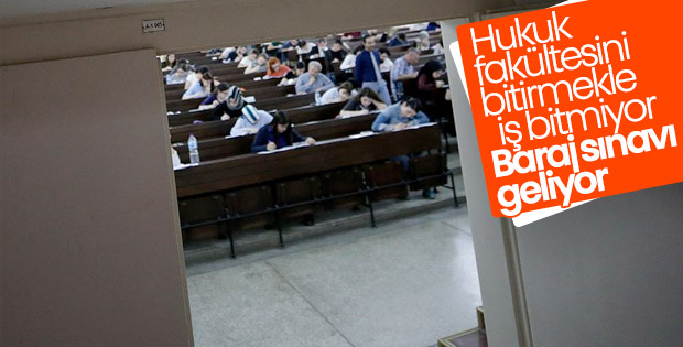 Hukuk fakültesini bitirenlere baraj sınavı