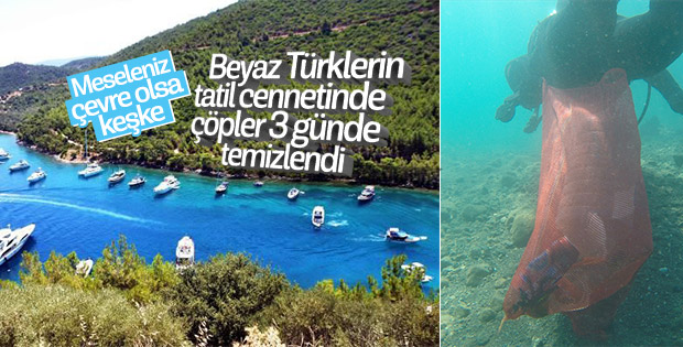 Bodrum'da denizden çıkanlar hayrete düşürdü