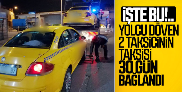 Kısa mesafe pazarlığı yapan taksiciler ceza aldı