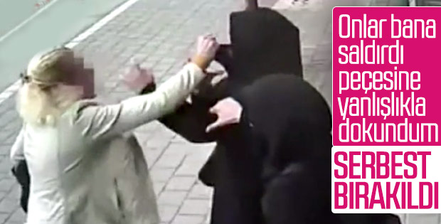 Adana'da tesettürlü kadınlara saldıran kişi serbest