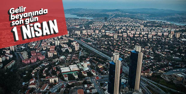 Gelir beyannamesinde son 1 gün
