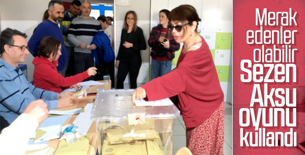 Sezen Aksu sandık başında