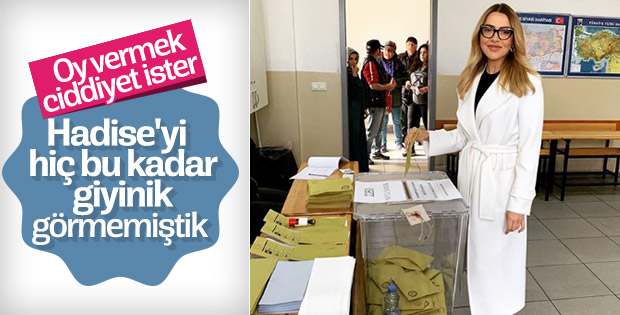 Hadise oyunu kullandı