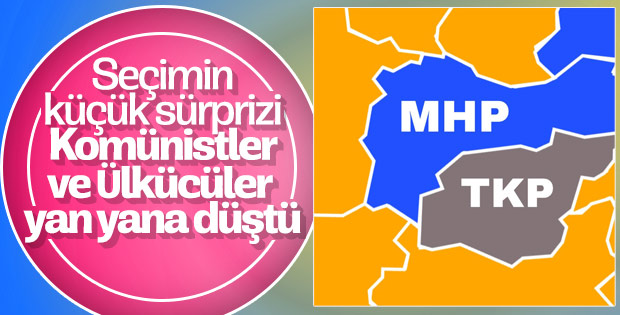 Doğuda ülkücü ve komünist belediyeler yan yana
