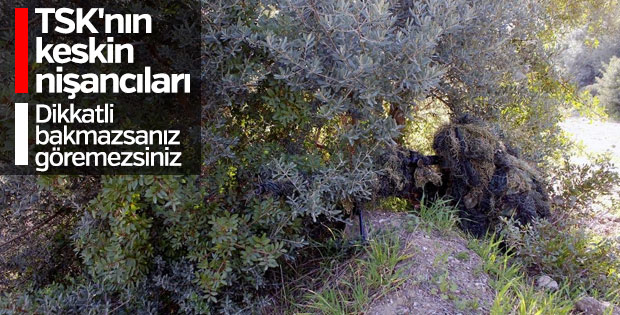TSK'nın keskin nişancısı görülmeden gördü