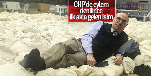CHP'li Tanal oyların üzerine yatarak nöbet tuttu