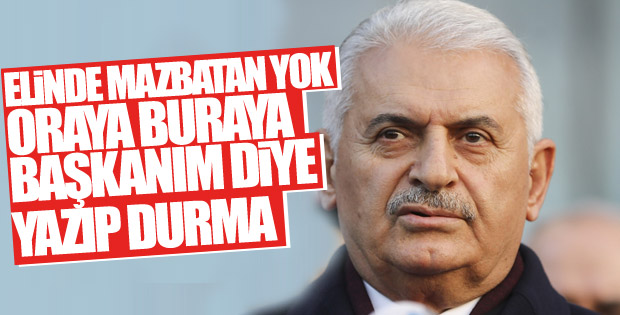 Binali Yıldırım kameralar karşısında