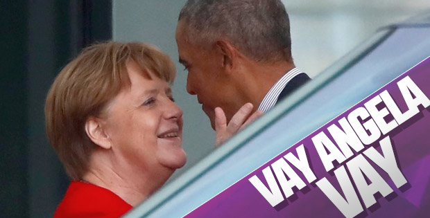 Obama, Almanya'da Merkel'le buluştu