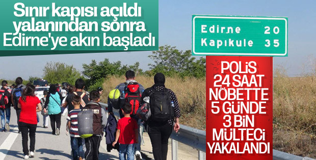 Mülteciler yine Edirne'deki sınır kapısından geçmek istedi