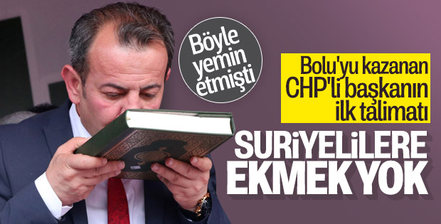 Bolu Belediye Başkanı'nın ilk talimatı
