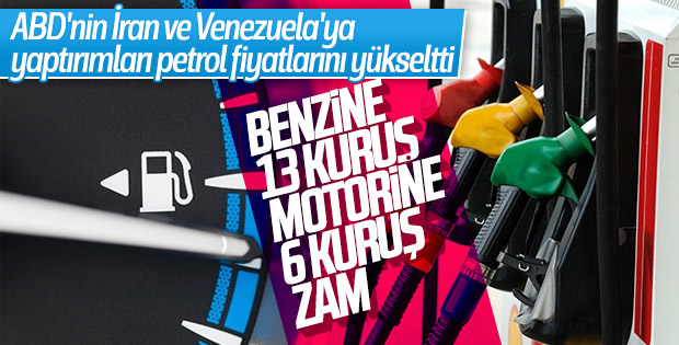 Benzin ve motorine zam