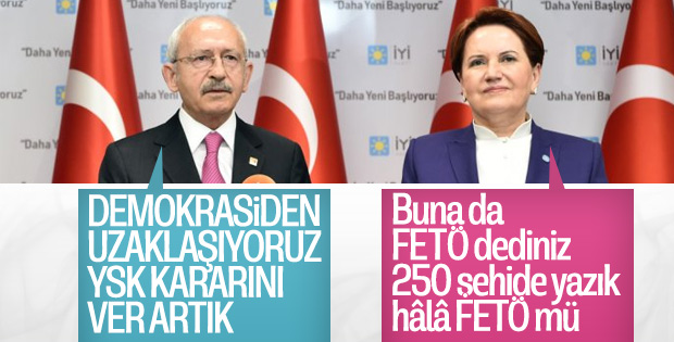 Kılıçdaroğlu ile Akşener ortak basın toplantısı düzenledi