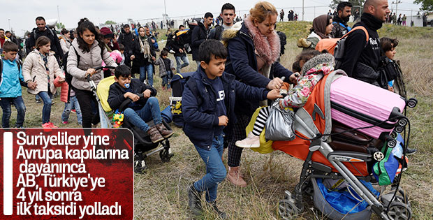 AB Suriyeliler için vadettiği desteği Türkiye'ye gönderdi